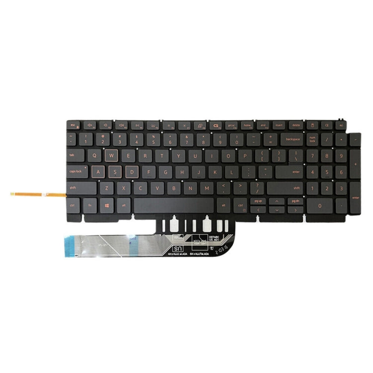 For Dell Inspiron G15 5510 5511 5515 5520 US Version Orange Backlight Laptop Keyboard(Black) - Dell Spare Parts by buy2fix | Online Shopping UK | buy2fix