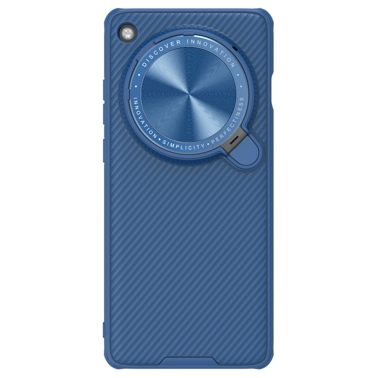 For OPPO Find X7 Ultra NILLKIN Black Mirror Prop CD Texture Mirror Phone Case(Blue) - OPPO Cases by NILLKIN | Online Shopping UK | buy2fix