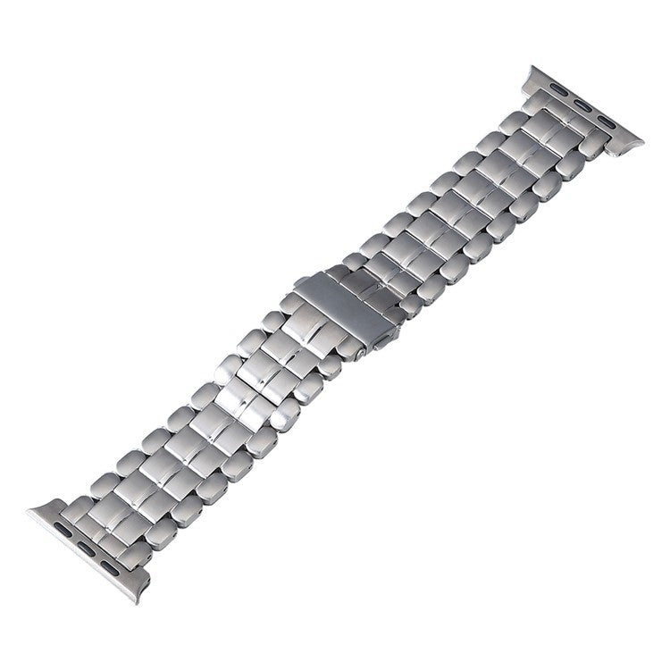 For Apple Watch Series 2 42mm Five Beads Titanium Steel Watch Band(Silver) - Watch Bands by buy2fix | Online Shopping UK | buy2fix