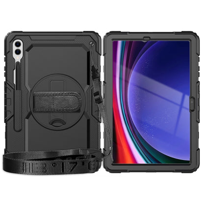 For Samsung Galaxy Tab S9+ / S8+ Silicone + PC Tablet Case(Black) - Galaxy Tab S9+ Cases by buy2fix | Online Shopping UK | buy2fix