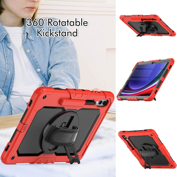 For Samsung Galaxy Tab S9+ / S8+ Silicone + PC Tablet Case(Red+Black) - Galaxy Tab S9+ Cases by buy2fix | Online Shopping UK | buy2fix