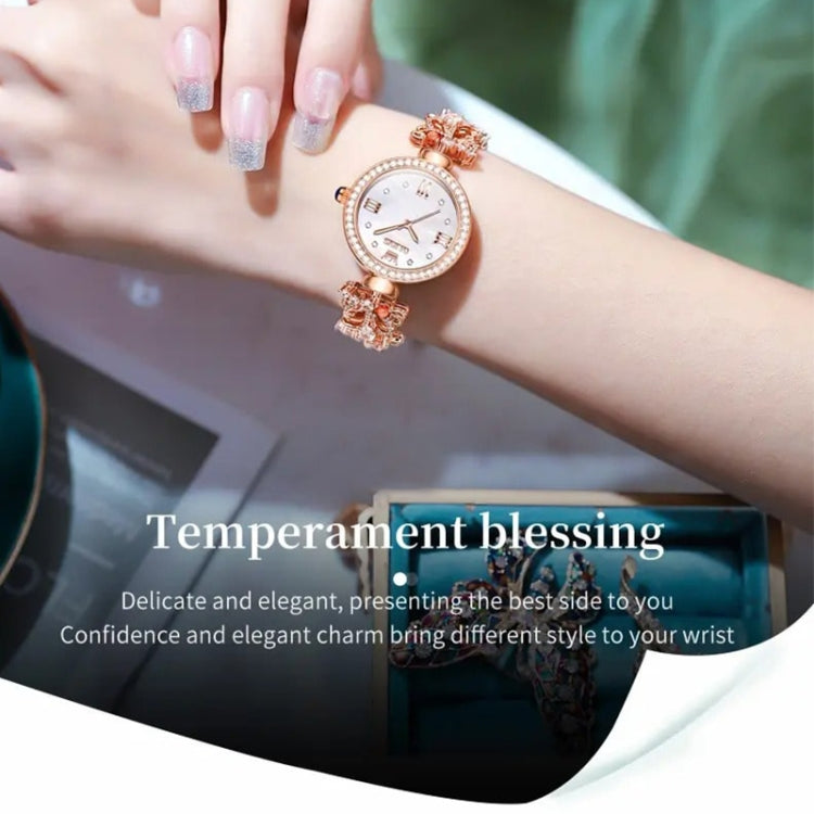 OLEVS 9958 Women Adjustable Drawstring Bracelet Quartz Watch(White + Silver) - Bracelet Watches by OLEVS | Online Shopping UK | buy2fix