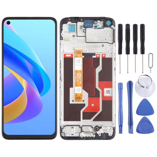 For OPPO A76 4G OEM LCD Screen Digitizer Full Assembly with Frame - LCD Screen by buy2fix | Online Shopping UK | buy2fix