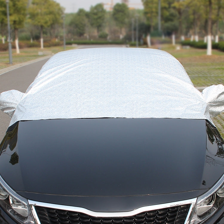 Car Half-cover Car Clothing Sunscreen Heat Insulation Sun Nisor, Aluminum Foil Size: 4.8x1.7x1.5m - Window Foils & Solar Protection by buy2fix | Online Shopping UK | buy2fix