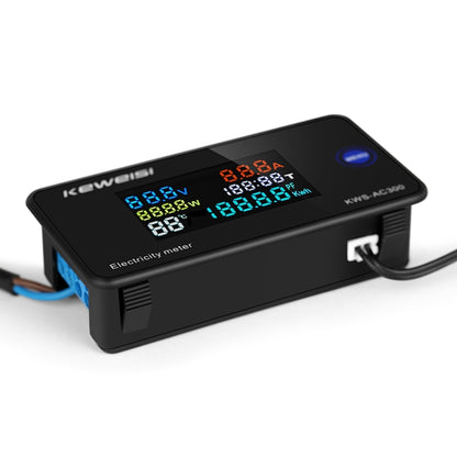KWS-AC300-20A 50-300V AC Digital Current Voltmeter(Black) - Current & Voltage Tester by buy2fix | Online Shopping UK | buy2fix