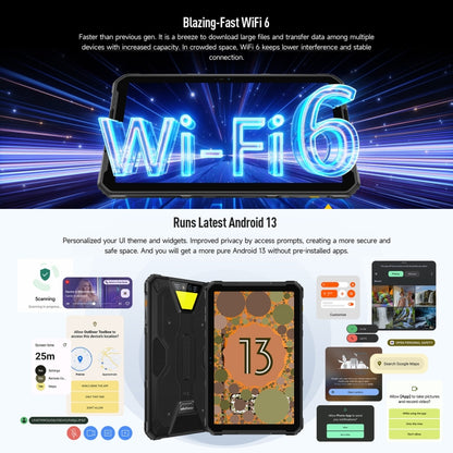 Ulefone Armor Pad 2 Rugged Tablet PC, 16GB+256GB 11 inch Android 13 MediaTek Helio G99 Octa Core 4G Network EU Plug(Black) - Other by Ulefone | Online Shopping UK | buy2fix