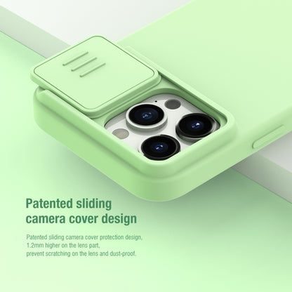 For iPhone 15 Pro Max NILLKIN CamShield MagSafe Liquid Silicone Phone Case(Green) - iPhone 15 Pro Max Cases by NILLKIN | Online Shopping UK | buy2fix