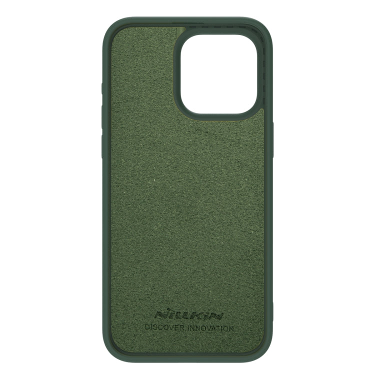 For iPhone 15 Pro Max NILLKIN CamShield Liquid Silicone Phone Case(Dark Green) - iPhone 15 Pro Max Cases by NILLKIN | Online Shopping UK | buy2fix