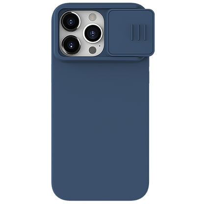 For iPhone 15 Pro NILLKIN CamShield Liquid Silicone Phone Case(Blue) - iPhone 15 Pro Cases by NILLKIN | Online Shopping UK | buy2fix