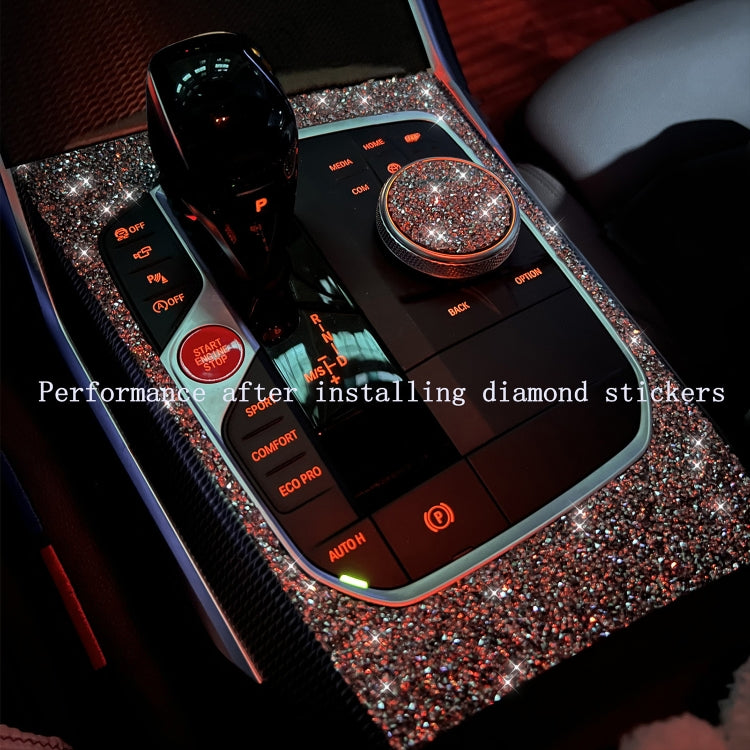 For Ford Mustang 2015-2020 Car Gear Shift Outer Ring Diamond Decoration Sticker, Left and Right Drive - Car Interior Mouldings by buy2fix | Online Shopping UK | buy2fix