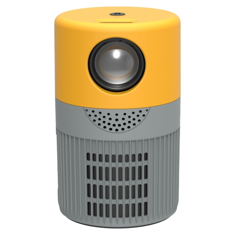 T400 3000 Lumens LED Mini Projector Support Wifi Screen Mirroring, Plug Type:US Plug(Grey Yellow) - Mini Projector by buy2fix | Online Shopping UK | buy2fix