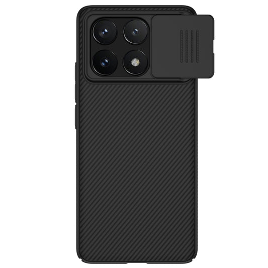 For Xiaomi Redmi K70E / Poco X6 Pro 5G NILLKIN Black Mirror Series Camshield PC Phone Case(Black) - K70E Cases by NILLKIN | Online Shopping UK | buy2fix