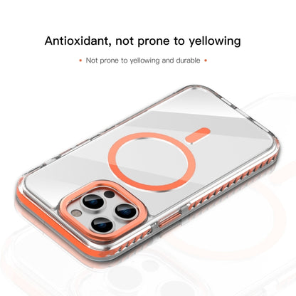 For iPhone 15 Pro Mutural Cushion Series MagSafe Magnetic Phone Case(Orange) - iPhone 15 Pro Cases by Mutural | Online Shopping UK | buy2fix