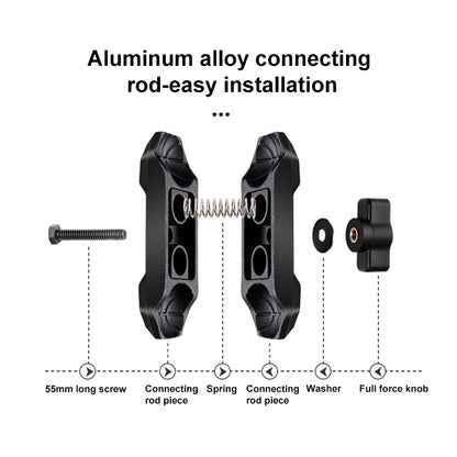 RUIGPRO Crab Clamp Action Camera Bracket Dual-Head Crab x 2 with Selfie Stick - Holder by RUIGPRO | Online Shopping UK | buy2fix