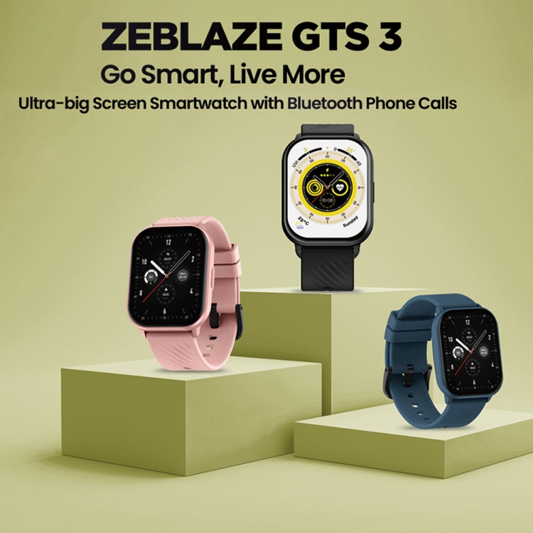 Zeblaze GTS 3 2.03 inch IP68 Waterproof Smart Bluetooth Call Watch(Blue) - Smart Watches by Zeblaze | Online Shopping UK | buy2fix