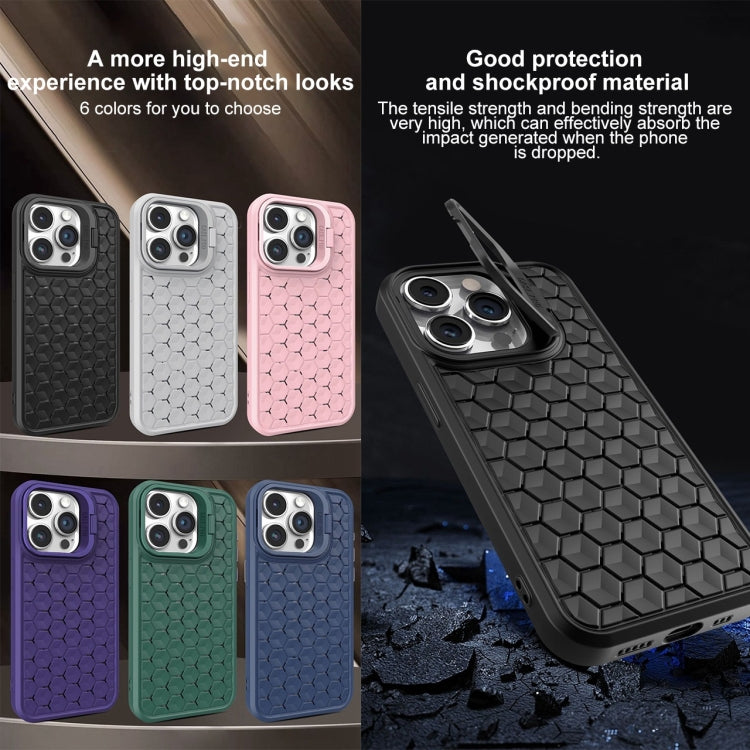 For iPhone 11 Pro Max Honeycomb Radiating Lens Holder Magsafe Phone Case(Black) - iPhone 11 Pro Max Cases by buy2fix | Online Shopping UK | buy2fix