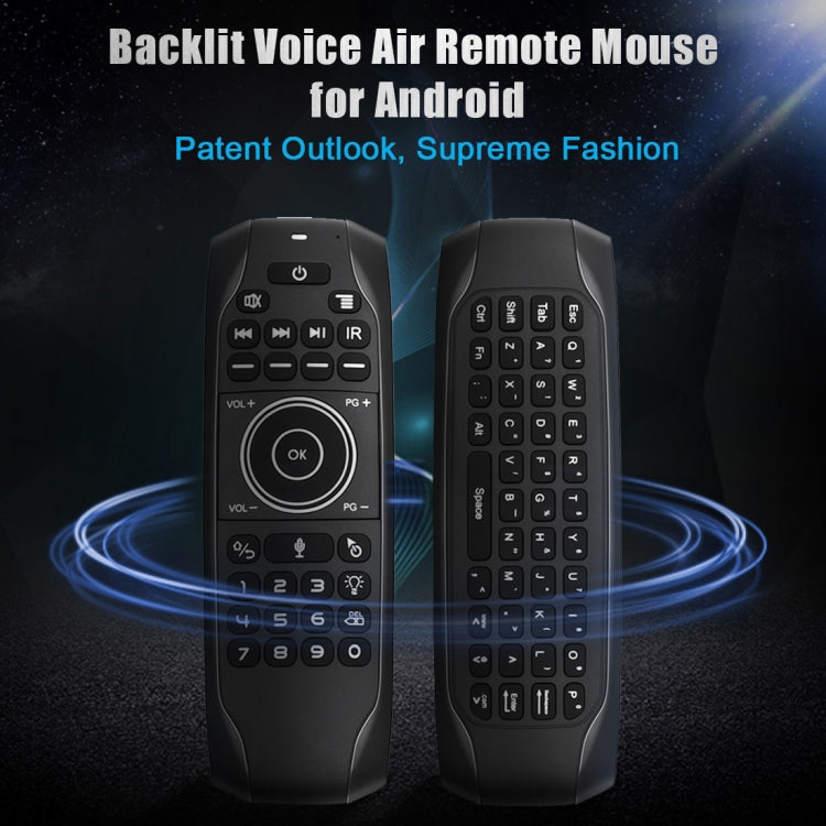 G7V Pro 2.4GHz Fly Air Mouse LED Backlight Wireless Keyboard Remote Control with Gyroscope for Android TV Box / PC, Support Intelligent Voice - MINI PC Accessories & Gadgets by buy2fix | Online Shopping UK | buy2fix