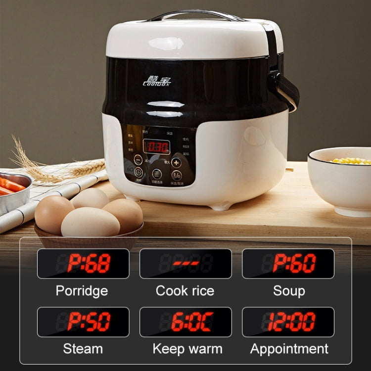 COOLBOX Vehicle Multi-function Mini Rice Cooker Capacity: 2.0L, Version:12-24V General Current-limiting - Rice Cookers by buy2fix | Online Shopping UK | buy2fix