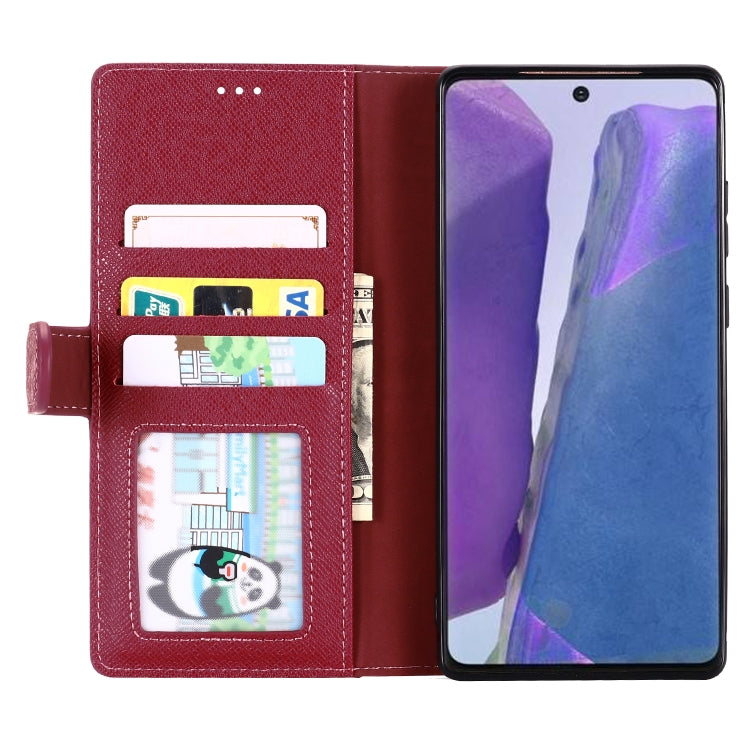 For Samsung Galaxy Note 20 GEBEI Top-grain Leather Horizontal Flip Protective Case with Holder & Card Slots & Wallet & Photo Frame(Wine Red) - Galaxy Note20 Cases by GEBEI | Online Shopping UK | buy2fix