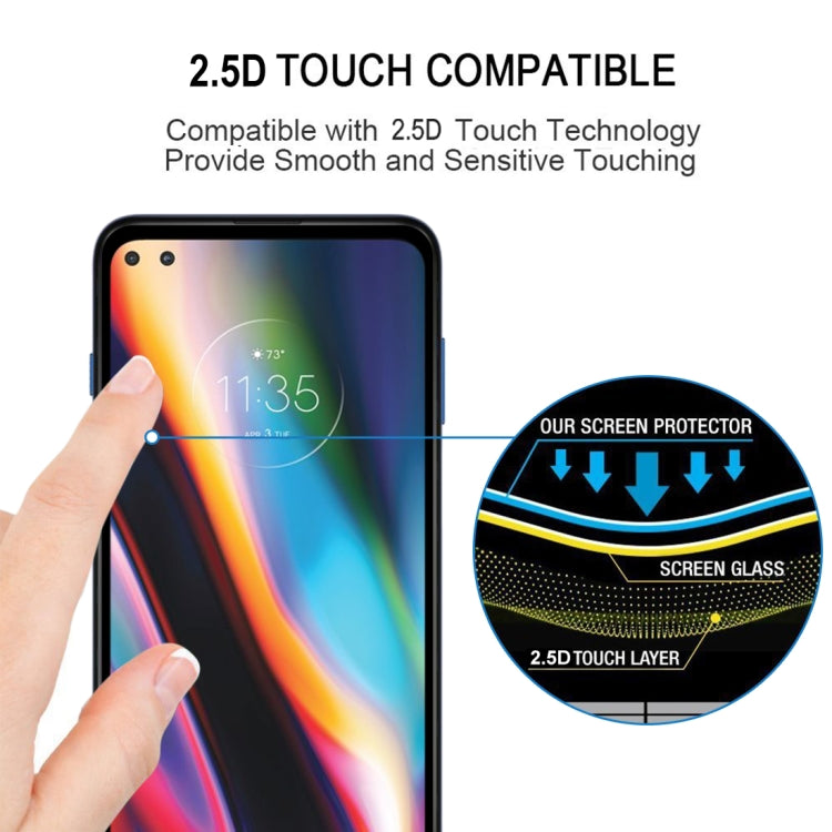 For Motorola Moto G 5G Plus Full Glue Full Screen Tempered Glass Film - Motorola Tempered Glass by buy2fix | Online Shopping UK | buy2fix