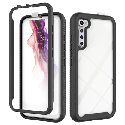 For Motorola Moto One Fusion Plus Starry Sky Solid Color Series Shockproof PC + TPU Protective Case(Black) - Mobile Accessories by buy2fix | Online Shopping UK | buy2fix