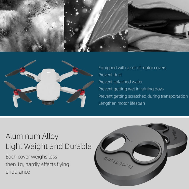 Sunnylife Dust-proof Waterproof Aluminum Alloy Motor Cover for DJI Mini 3 Pro/Mavic Mini/Mini SE(Black) - Others by null | Online Shopping UK | buy2fix