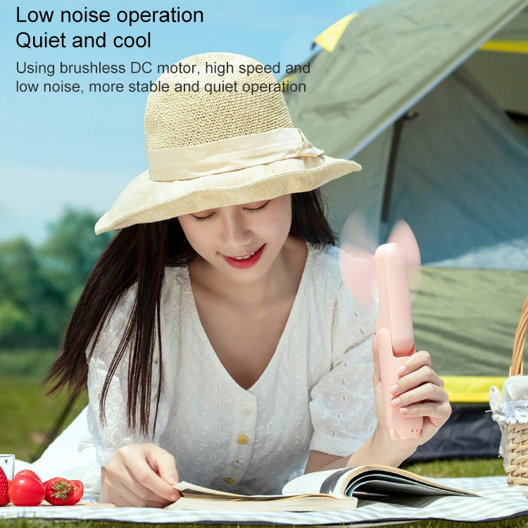 Xiaomi Youpin JISULIFE F8X Upgrade Version Multifunctional Mini Fan Handheld Folding Fan (Pink) - Electric Fans by Xiaomi | Online Shopping UK | buy2fix