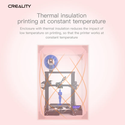 Creality 3D Printer Flame Retardant Aluminum Foil Cloth Protective Cover for Ender-3, Small Size: 72x60x48cm - Consumer Electronics by Creality | Online Shopping UK | buy2fix