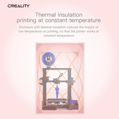 Creality 3D Printer Flame Retardant Aluminum Foil Cloth Protective Cover for Ender-3, Medium Size: 72x76x65cm - Parts by Creality | Online Shopping UK | buy2fix