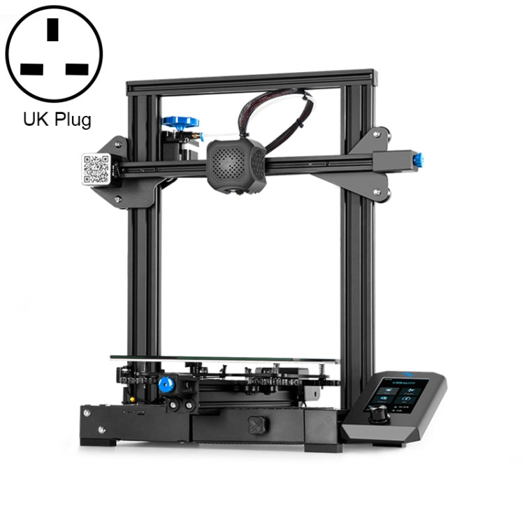 CREALITY Ender-3 V2 Craborundom Glass Platform Ultra-silent DIY 3D Printer, Print Size : 22 x 22 x 25cm, UK Plug - 3D Printer by Creality | Online Shopping UK | buy2fix