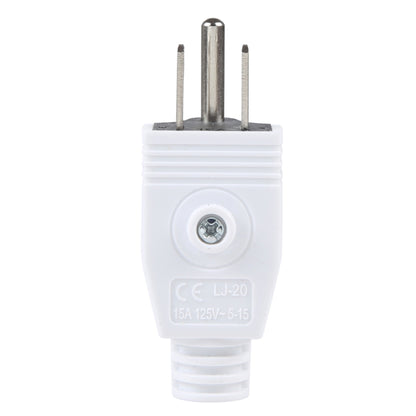 US Plug Male AC Wall Universal Travel Power Socket Plug Adapter (White) - Consumer Electronics by buy2fix | Online Shopping UK | buy2fix