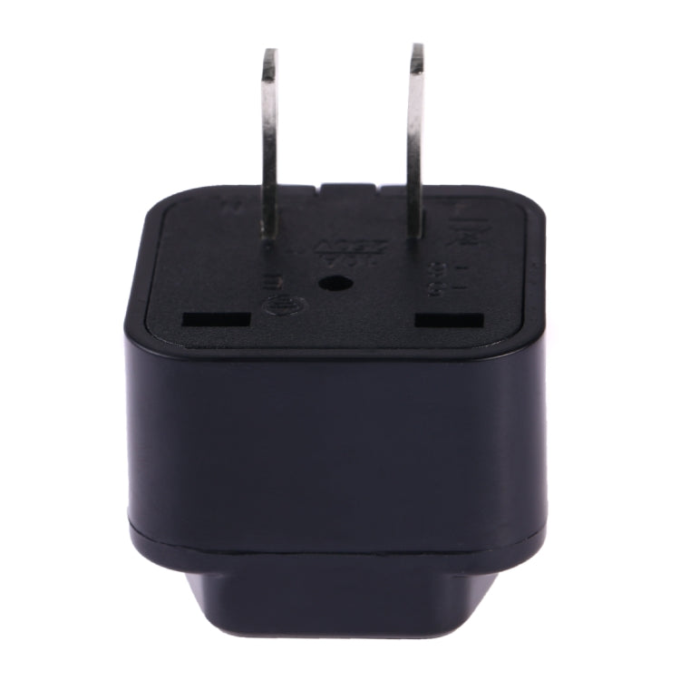 Portable Universal Socket to US Plug Power Adapter Travel Charger (Black) - Consumer Electronics by buy2fix | Online Shopping UK | buy2fix