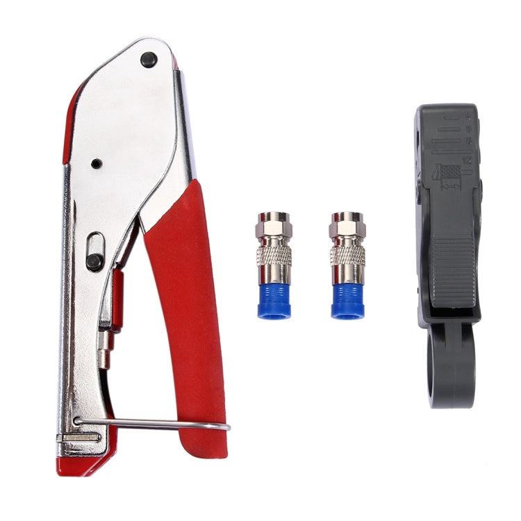 WLXY 518A Crimping Pliers Wire Stripper Repair Hand Tool Set for RG59 / RG6 Coaxial Cable - Computer & Networking by WLXY | Online Shopping UK | buy2fix