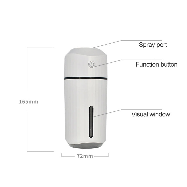 Large Capacity 320ml LED Automatic Humidifier Sprayer, Battery Version(White) - Home & Garden by buy2fix | Online Shopping UK | buy2fix