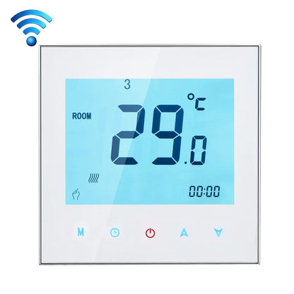 BHT-1000-GA-WIFI 3A Load Water Heating Type Touch LCD Digital WiFi Heating Room Thermostat, Display Clock / Temperature / Periods / Time / Week / Heat etc.(White) - Indoor Thermometer by buy2fix | Online Shopping UK | buy2fix