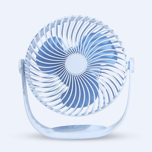 F12 Portable Rotatable USB Charging Stripe Desktop Fan with 3 Speed Control (Blue) - Consumer Electronics by buy2fix | Online Shopping UK | buy2fix