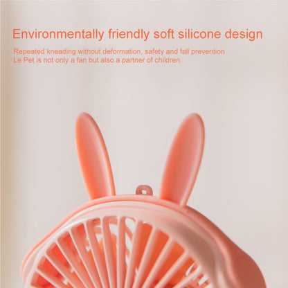 WT-F14 1200 mAh Rabbit Shape Mini Portable Fan with 3 Speed Control(Pink) - Consumer Electronics by buy2fix | Online Shopping UK | buy2fix