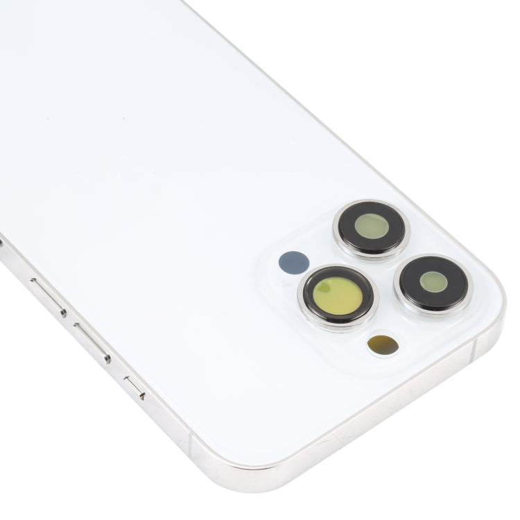 For iPhone 13 Pro Battery Back Cover with Side Keys & Card Tray & Power + Volume Flex Cable & Wireless Charging Module(White) - Repair & Spare Parts by buy2fix | Online Shopping UK | buy2fix