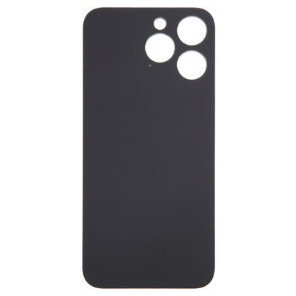For iPhone 15 Pro Glass Battery Back Cover(Black) -  by buy2fix | Online Shopping UK | buy2fix