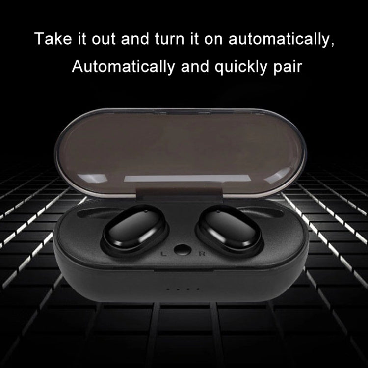 TWS-4 IPX5 Waterproof Bluetooth 5.0 Touch Wireless Bluetooth Earphone with Charging Box, Support HD Call & Voice Prompts(Black) - TWS Earphone by buy2fix | Online Shopping UK | buy2fix