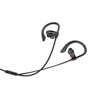 AWEI ES-160I HIFI Hanging Music Earphone (Black) - Normal Style Earphone by awei | Online Shopping UK | buy2fix