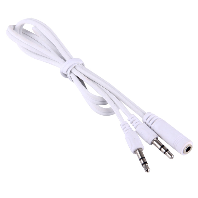 1M Hi-Fi AUX Audio Cable 3.5mm Dual Male to Female Plug Jack Stereo Audio Wire for iPhone, iPad, Samsung, MP3, MP4, Sound Card, TV, Radio-recorder, Car Bluetooth Speacker, Computer, etc(White) - Aux Cable by buy2fix | Online Shopping UK | buy2fix