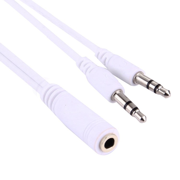 1M Hi-Fi AUX Audio Cable 3.5mm Dual Male to Female Plug Jack Stereo Audio Wire for iPhone, iPad, Samsung, MP3, MP4, Sound Card, TV, Radio-recorder, Car Bluetooth Speacker, Computer, etc(White) - Aux Cable by buy2fix | Online Shopping UK | buy2fix