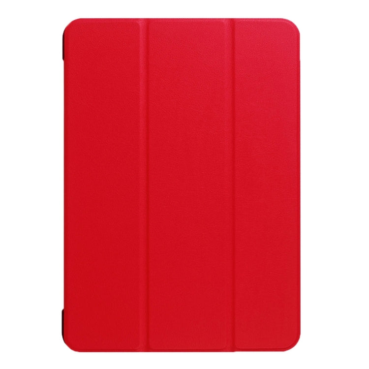 For iPad 9.7 (2018) & iPad 9.7 (2017) Custer Texture Horizontal Flip Leather Case with Three-folding Holder & Sleep / Wake-up Function(Red) - iPad 9.7 (2018) & (2017) Cases by buy2fix | Online Shopping UK | buy2fix