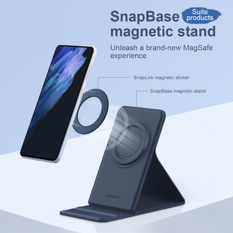 NILLKIN Skin-friendly Version Magsafe Ring Magnetic Mobile Phone Holder Set(Black) - Desktop Holder by NILLKIN | Online Shopping UK | buy2fix