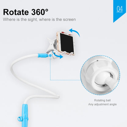 UBN-46 Regular Version Rotatable and Detachable Lazy Desktop Bedside Stand Mobile Phone Stand, Height: 90cm (White) - Desktop Holder by buy2fix | Online Shopping UK | buy2fix