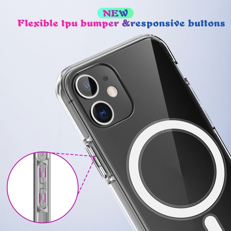 For iPhone SE 2020 / 8 Magsafe Case Simple Magnetic Ring All-inclusive Clear Crystal Acrylic PC +TPU Shockproof Case - Apple Accessories by buy2fix | Online Shopping UK | buy2fix