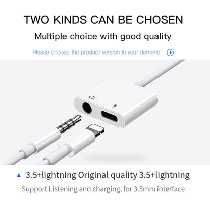 JOYROOM S-Y104 Ben Series Apple 3.5+Lightning Adapter, Length: 1.2m(White) - Earphone Adapter by JOYROOM | Online Shopping UK | buy2fix