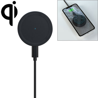 JJT-963 15W QI Standard Round Magsafe Wireless Fast Charge Charger for iPhone 12 Series(Black) - Apple Accessories by buy2fix | Online Shopping UK | buy2fix