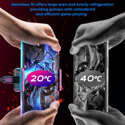 ROCK i100 Stretchable Semiconductor Cooling Mobile Phone Radiator for Phones Below 86mm Width, with Colorful Lighting - Cooling Fan Radiator by ROCK | Online Shopping UK | buy2fix